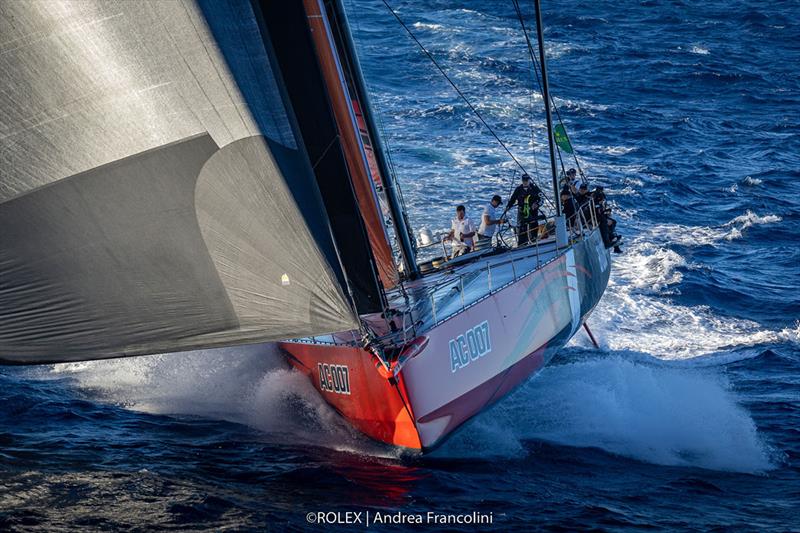 Andoo Comanche surges towards Tasmania - 2022 Rolex Sydney Hobart Yacht Race photo copyright Rolex / Andrea Francolini taken at Cruising Yacht Club of Australia and featuring the IRC class
