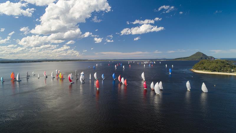 Sail Port Stephens Passage Race  photo copyright Hover UAV taken at Port Stephens Yacht Club and featuring the IRC class