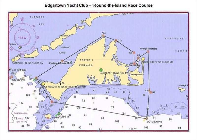 Round-the-Island Race course - photo © Barby MacGowan