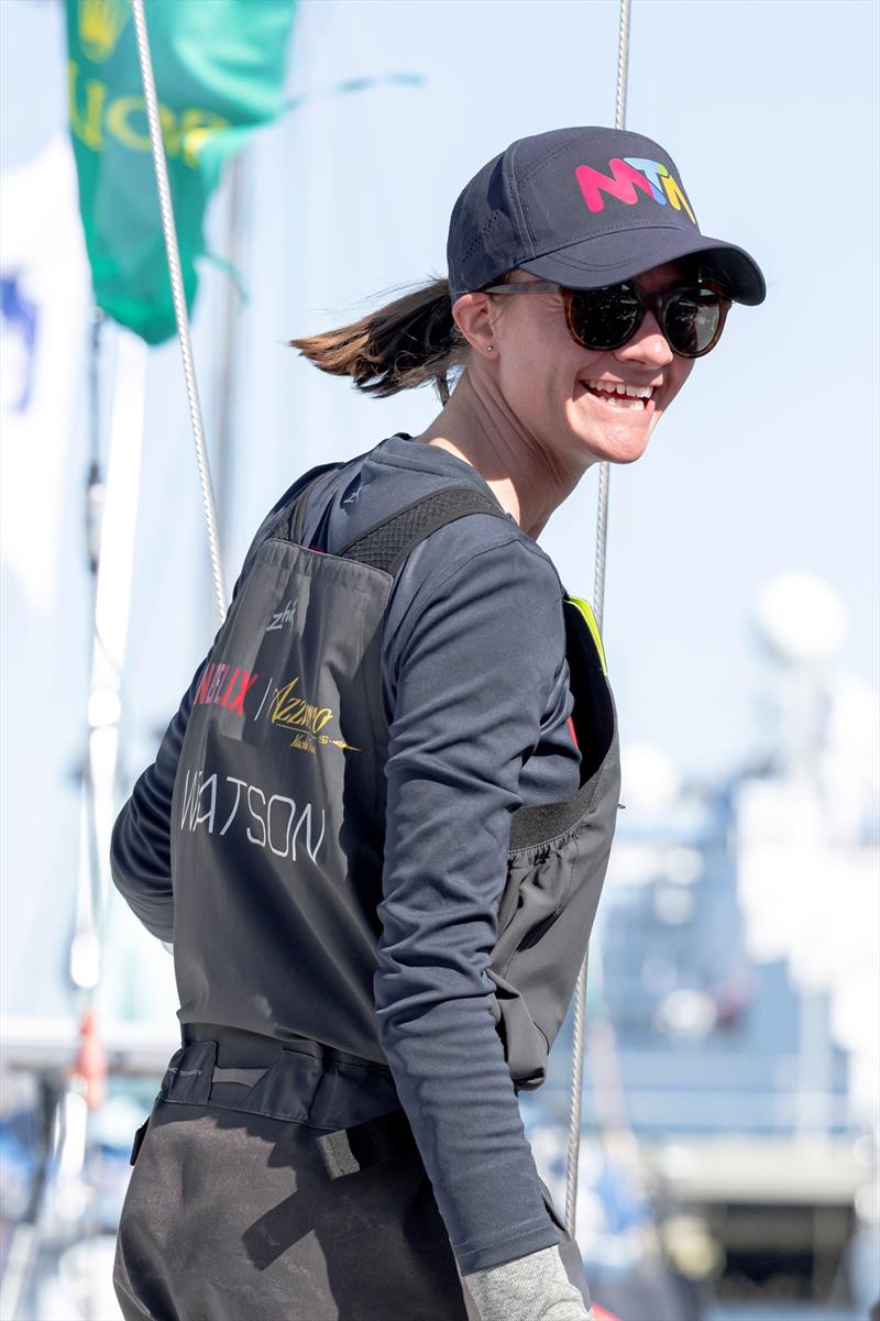 Jessica Watson after finishing the 78th Rolex Sydney Hobart photo copyright Rolex / Kurt Arrigo taken at Cruising Yacht Club of Australia and featuring the IRC class