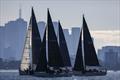 Division 1 yachts against Melbourne backdrop - Australian Women's Keelboat Regatta 2024 © Andrea Francolini