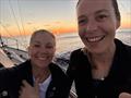 Maud Demazure and Saskia Groen-In't-Woud - sunset during a race on Celeste - Melbourne Osaka Cup © Celeste