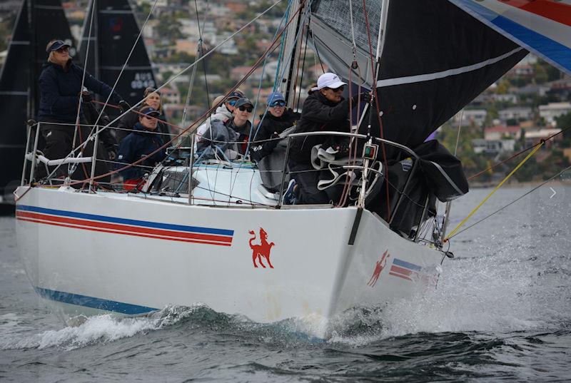 Intrigue, with her winning all female crew in the recent Women's Championship photo copyright Derwent Sailing Squadron taken at Derwent Sailing Squadron and featuring the IRC class