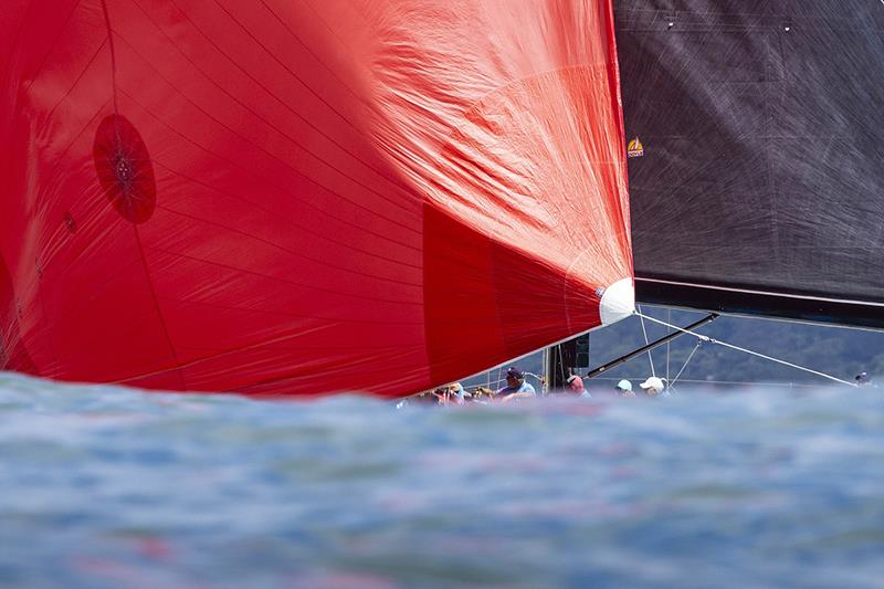 A big kite without not enough air to fill it - 2024 Pittwater to Coffs Yacht Race photo copyright Andrea Francolini taken at Royal Prince Alfred Yacht Club and featuring the IRC class