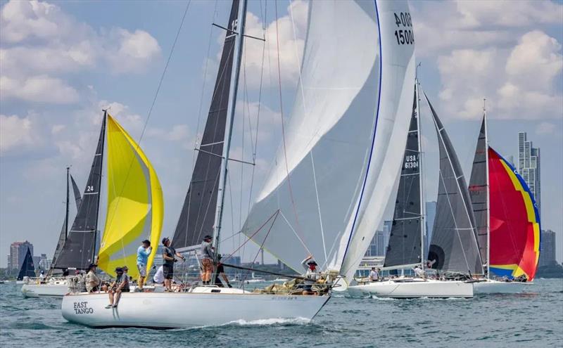 Bayview Mackinac Race photo copyright Martin Chumieki/Photo Element and Stephen Cloutier/Chicago YC taken at  and featuring the IRC class