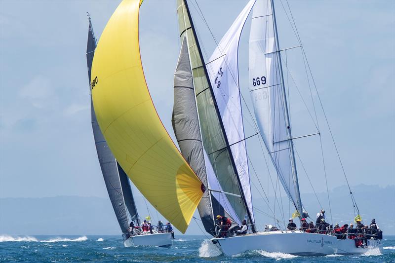 Alien (yellow kite) photo copyright Steb Fisher taken at Ocean Racing Club of Victoria and featuring the IRC class