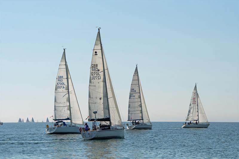 Theia, Ella Trout, Tamur and Cryd yr Awel competing in the cruiser class during the IRC Welsh Nationals at Pwllheli photo copyright Angela Jenkinson taken at Pwllheli Sailing Club and featuring the IRC class