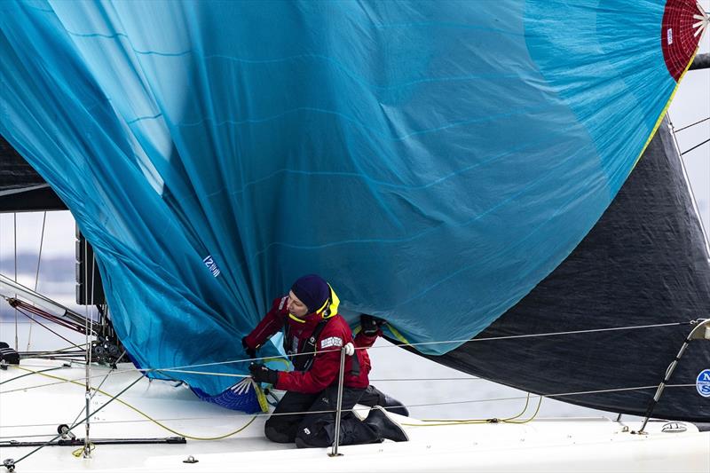 On the bow of Bullet - Australian Women's Keelboat Regatta 2024 - photo © Andrea Francolini