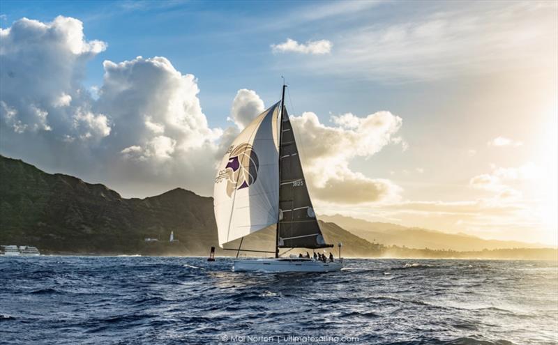 Favonius at the finish of the 2023 Transpac; Favonius 2 will be racing in 2025 photo copyright Mai Norton | Ultimate Sailing taken at Transpacific Yacht Club and featuring the IRC class