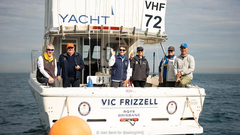 Louise Davis, second from the right stepped in as RO and the other incredible volunteers for the Brisbane to Keppel Tropical Yacht Race  photo copyright Josh Baird for @sailorgirlHQ taken at Royal Queensland Yacht Squadron and featuring the IRC class