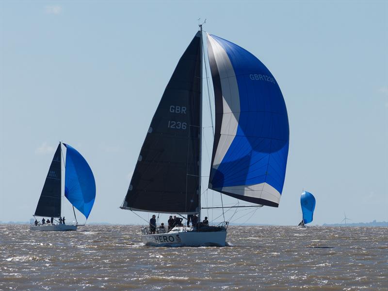 Spinnaker run during the 2024 Shanghai Cup Leg 1 at Portishead Cruising Club photo copyright David Mumford taken at Portishead Cruising Club and featuring the IRC class