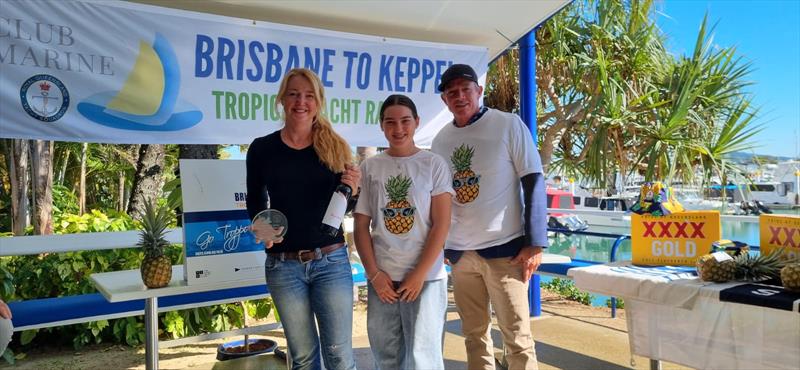 Winner of the Paul Florian Trophy (Navigators prize) Becky Maloney - Showdown - 2024 Brisbane to Keppel Tropical Yacht Race - photo © Royal Queensland Yacht Squadron Race Team