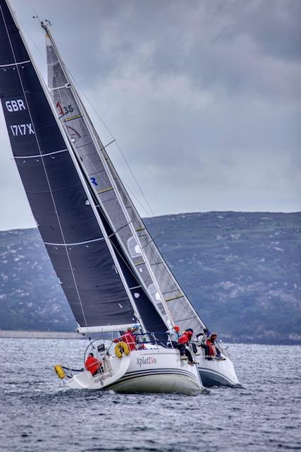 Close racing between Xpletive and Andromeda during the Pwllheli Regatta photo copyright Paul Jenkinson taken at Pwllheli Sailing Club and featuring the IRC class