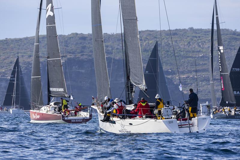 Slow sailing at the start of the 2024 Noakes Sydney Gold Coast Yacht Race - photo © Andrea Francolini