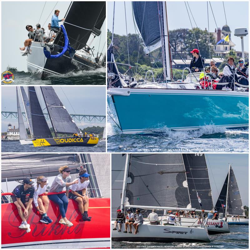 Clockwise from top right: Digger, Spirit, Rikki, Boudicca at past Ida Lewis Distance Races, Gemini II at New York Yacht Club Annual Regatta photo copyright Stephen Cloutier taken at Ida Lewis Yacht Club and featuring the IRC class