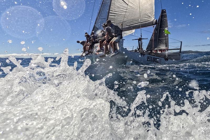 Veloce on the move - 2024 Ocean Dynamics and Mount Gay Airlie Beach Race Week photo copyright Andrea Francolini / ABRW taken at Whitsunday Sailing Club and featuring the IRC class