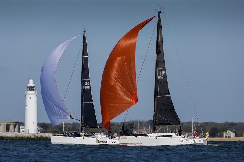 Sun Fast 3600 Bellino & JPK 1030 Insert Coin - RORC Cherbourg Race photo copyright Paul Wyeth / RORC taken at Royal Ocean Racing Club and featuring the IRC class