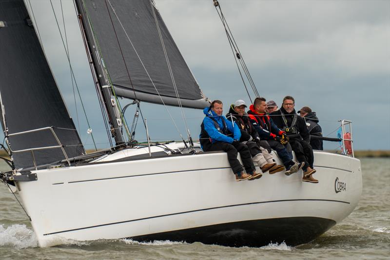 Cobra leads the Cruiser Class 1 & 2 after the first day of Burnham Week 2024 photo copyright Petru Balau Sports Photography / sports.hub47.com taken at Royal Corinthian Yacht Club, Burnham and featuring the IRC class