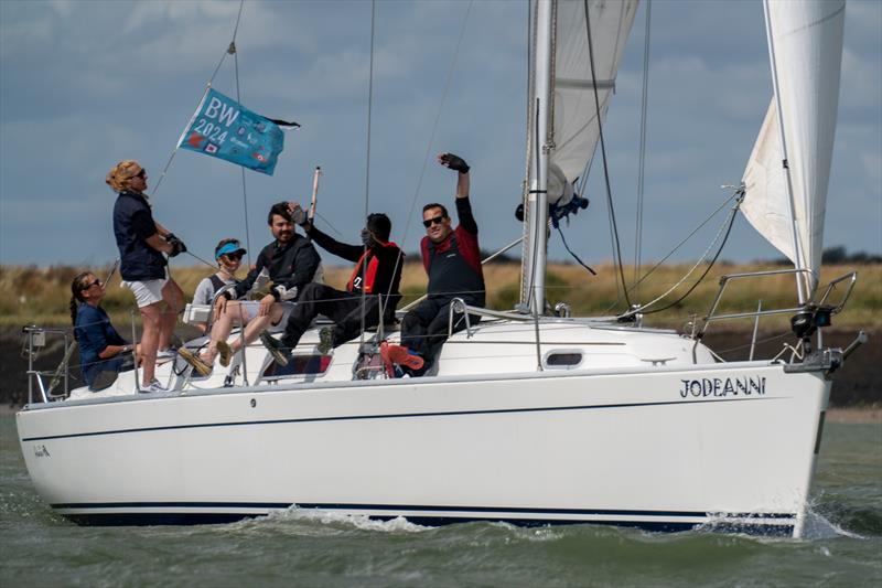 Jodeanni, Class 6 boat during second day of Burnham Week 2024 photo copyright Petru Balau Sports Photography / sports.hub47.com taken at Royal Corinthian Yacht Club, Burnham and featuring the IRC class