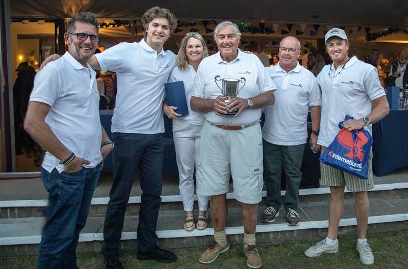 Richard Matthews one of the founder members of Mersea Week with his team winning the RORC IRC East Coast Championships photo copyright Chrissie Westgate taken at West Mersea Yacht Club and featuring the IRC class