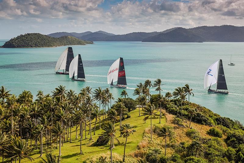 Division 1 at Hamilton Island Race Week heading off on the Nautilus Marine Insurance Classic Long Race photo copyright Salty Dingo taken at Hamilton Island Yacht Club and featuring the IRC class