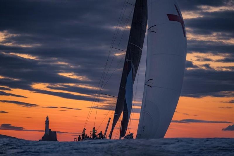 The Fastnet Rock is always a compelling spectacle for all crews photo copyright Rolex / Kurt Arrigo taken at Royal Ocean Racing Club and featuring the IRC class