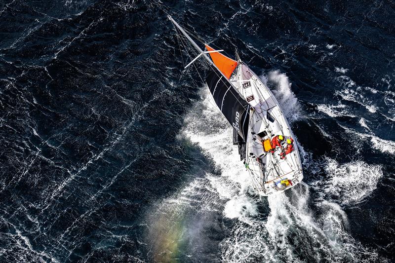 Kraken III reefed down and with a storm jib in Storm Bay 2023 Rolex Sydney Hobart Yacht Race  - photo © ROLEX | Kurt Arrigo