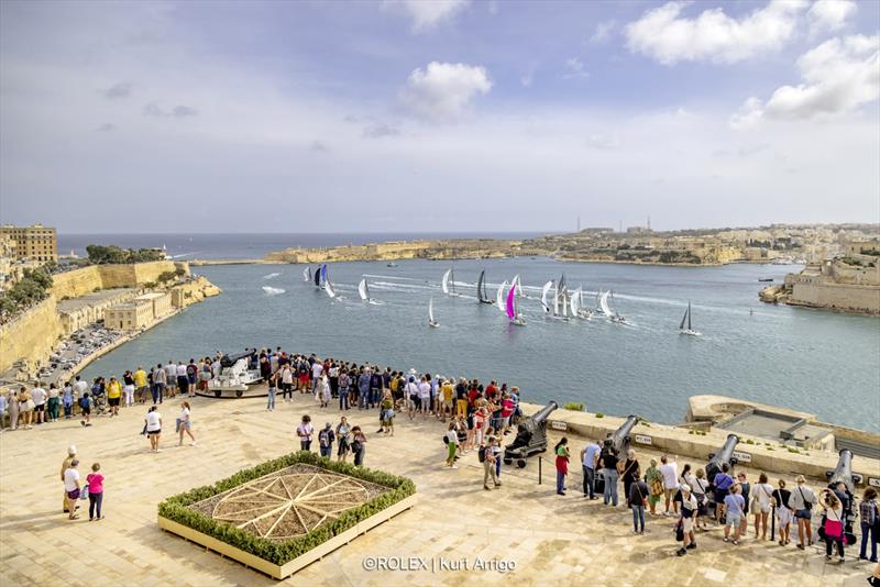 Start of the 45th Rolex Middle Sea Race - photo © Rolex / Kurt Arrigo