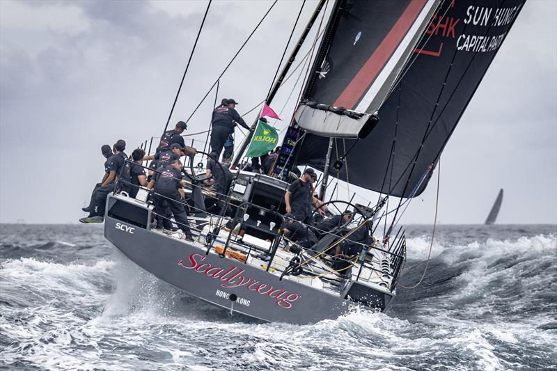 Line honours for Scallywag 100 in the 45th Rolex Middle Sea Race - photo © Rolex / Kurt Arrigo