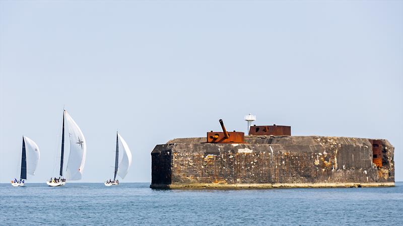 Rounding Fort Drum.  BPI Corregidor Cup 2024 - photo © Guy Nowell / BPI