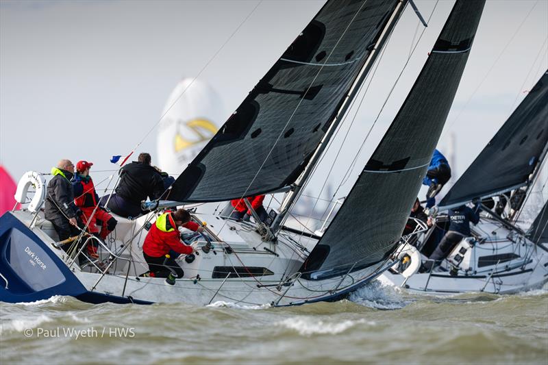 Dark Horse - Hamble Winter Series 2024 Race Week 6, sponsored by Key Yachting - photo © Paul Wyeth / www.pwpictures.com