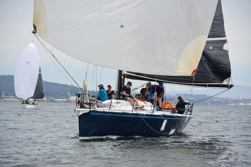 No Pressure - Line Honours - Two Capes Race photo copyright Colleen Darcey taken at Derwent Sailing Squadron and featuring the IRC class