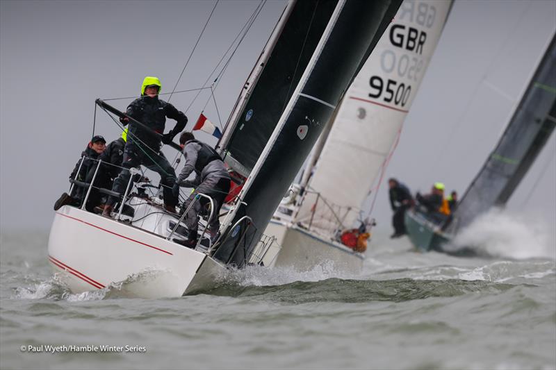 Banter - Hamble Winter Series 2024 Race Week 8 photo copyright Paul Wyeth / www.pwpictures.com taken at Hamble River Sailing Club and featuring the IRC class