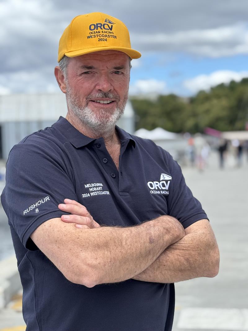 Drew Carruthers Skipper of Rushour - 52nd Melbourne to Hobart Yacht Race photo copyright Jane Austen taken at Ocean Racing Club of Victoria and featuring the IRC class