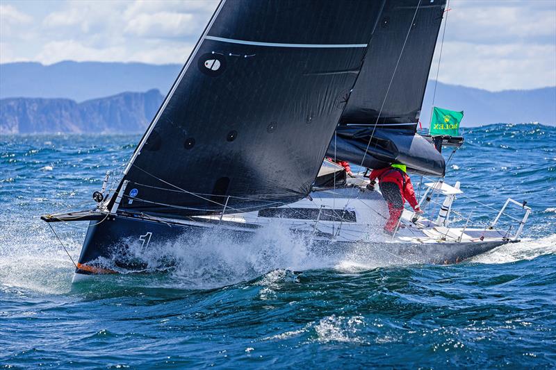 Mistral sailing across Storm Bay photo copyright Rolex / Andrea Francolini taken at Royal Yacht Club of Tasmania and featuring the IRC class