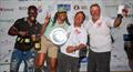 Winning the Jan Santos Trophy as a great ambassador of Antigua Sailing Week, - Bernie Evan-Wong (Huey Too ANT) © Travis Harris / 268 Media