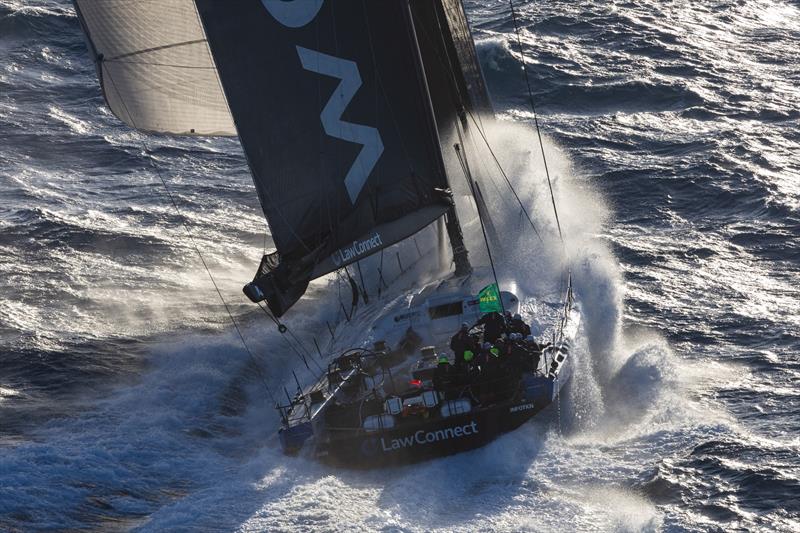 LawConnect on their way to win Line Honours for the second consecutive year in the 2024 Rolex Sydney Hobart - photo © Rolex | Andrea Francolini