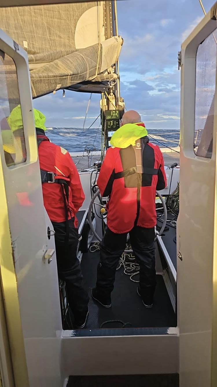 Peccadillo, primed and leading the fleet provided - 2025 Melbourne to Port Fairy Race - photo © Charles Meredith