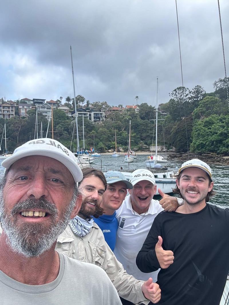 Firecracker crew - Scott Lawson in back of pic in white cap - Nautilus Marine Insurance Sydney Harbour Regatta - photo © Firecracker