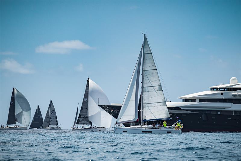 45th St. Maarten Heineken Regatta Day 2: The resident super yachts of St. Maarten also decided to join in on the `Serious Fun!` today - photo © Laurens Morel / www.saltycolours.com