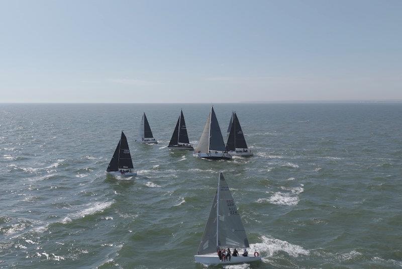 Class 1 Race 1 start off Ramsgate - Spring Series at Royal Temple YC day 1 photo copyright Karen Cox taken at Royal Temple Yacht Club and featuring the IRC class
