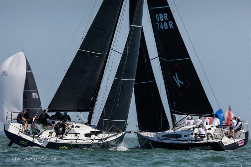 Happy Daize, GBR 748R, Yes GBR 4863 on day 3 of the Royal Thames Yacht Club 250th Anniversary Regatta - photo © Paul Wyeth / www.pwpictures.com