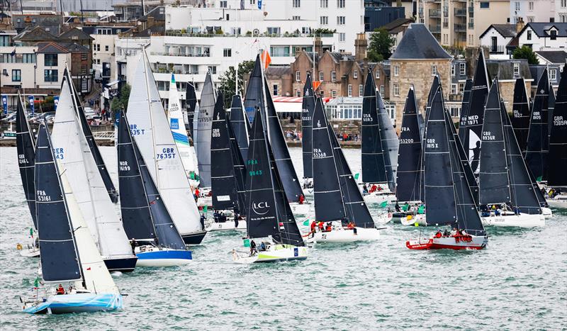 IRC Three sets sail from the Royal Yacht Squadron startline - Centenary Rolex Fastnet Race - photo © Carlo Borlenghi / ROLEX