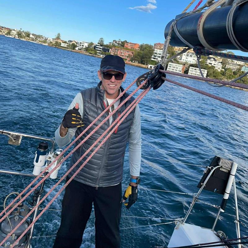 Chris Taylor enjoying an afternoon sail photo copyright Le Tiroflan taken at Cruising Yacht Club of Australia and featuring the IRC class