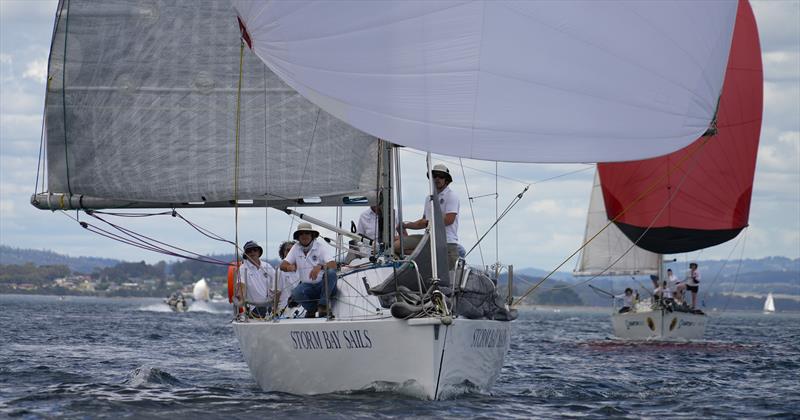 Harcourts Hobart Launceston to Hobart Yacht Race photo copyright Colleen Darcey taken at Derwent Sailing Squadron and featuring the IRC class