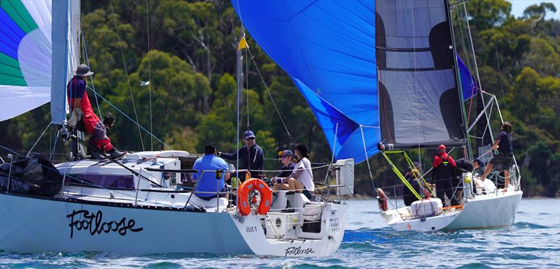 Harcourts Hobart Launceston to Hobart Yacht Race photo copyright Colleen Darcey taken at Derwent Sailing Squadron and featuring the IRC class