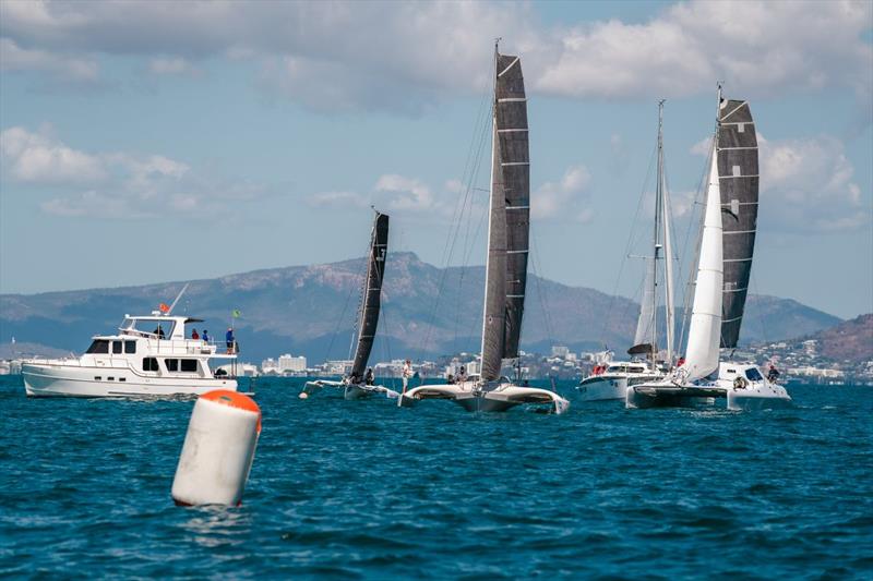 Final showdown in the Multihull division - SeaLink Magnetic Island Race Week 2025 photo copyright Revolution Production taken at Townsville Yacht Club and featuring the IRC class