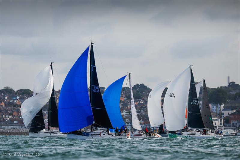 IRC3 and 4 start during the JOG TeamO Cowes-Cherbourg Offshore - photo © Paul Wyeth / JOG