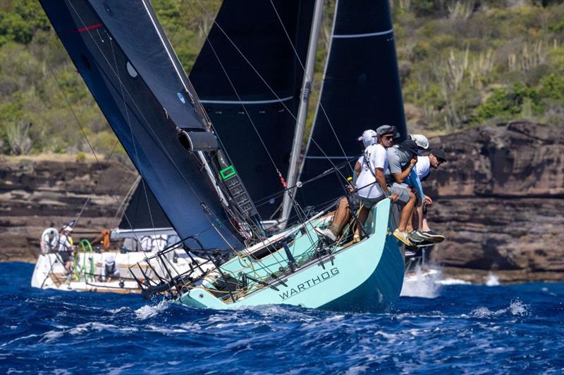 Jim Voss' RP37 Warthog, skippered by Jules Mitchell and a youth team from Antigua, won IRC Class 2 of the Nelson's Cup 2025 series photo copyright Tim Wright / Photoaction.com taken at Royal Ocean Racing Club and featuring the IRC class