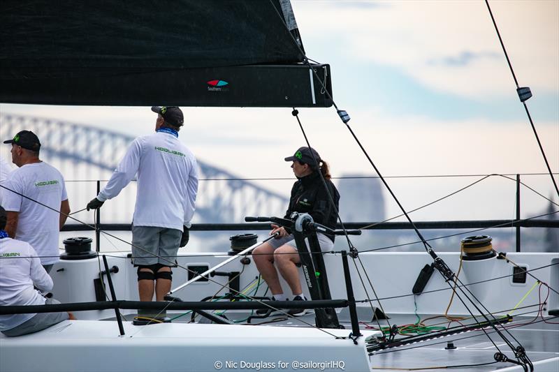 LGT Wealth Management Australia Cup - Katie Spithill locked in photo copyright Nic Douglass for @sailorgirlHQ taken at Cruising Yacht Club of Australia and featuring the IRC class